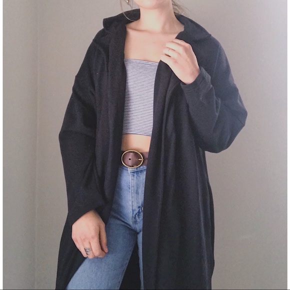 Forever 21 / Long Black Jacket - Picture 2 of 5